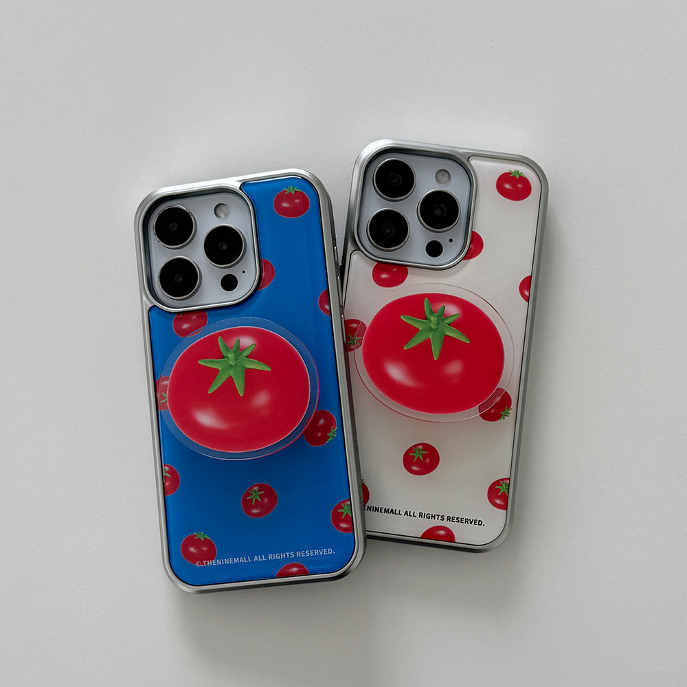【Set】Mini Tomato Pattern (Silver Bumper) + Acrylic Tok