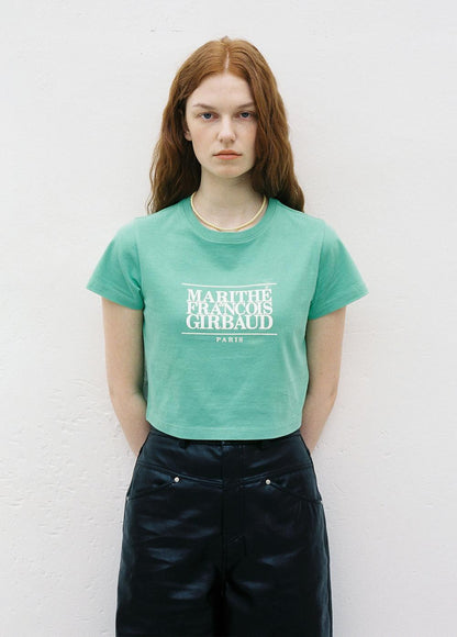 【兩件95折⭐】MARITHÉ FRANÇOIS GIRBAUD W CLASSIC LOGO CROP TEE  (6 COLORS)