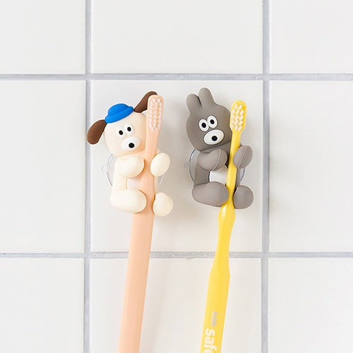 【現貨95折】Brunch Brother Bunny&Puppy Silicone Toothbrush Rack #Puppy