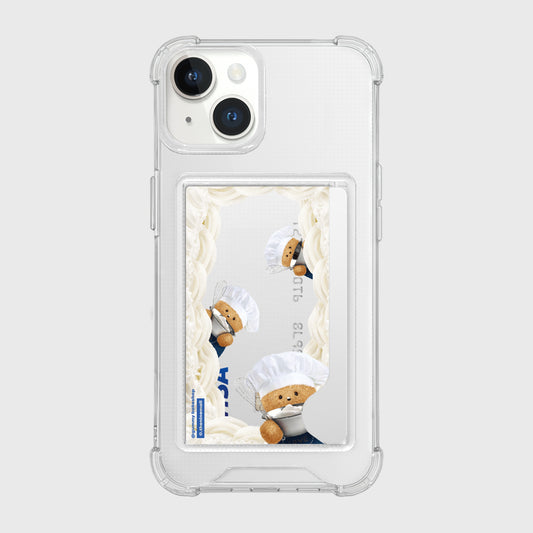Whipped Cream Frame Phone Case (Card Pocket)