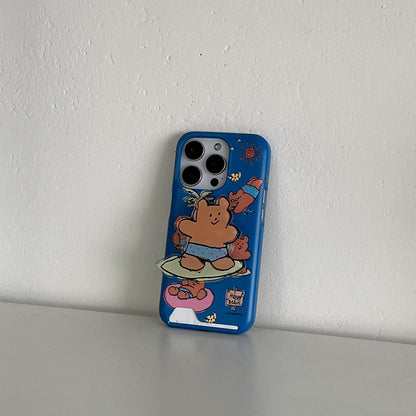 【Set】Happy Beach Pattern (Card Storage) + Acrylic Tok