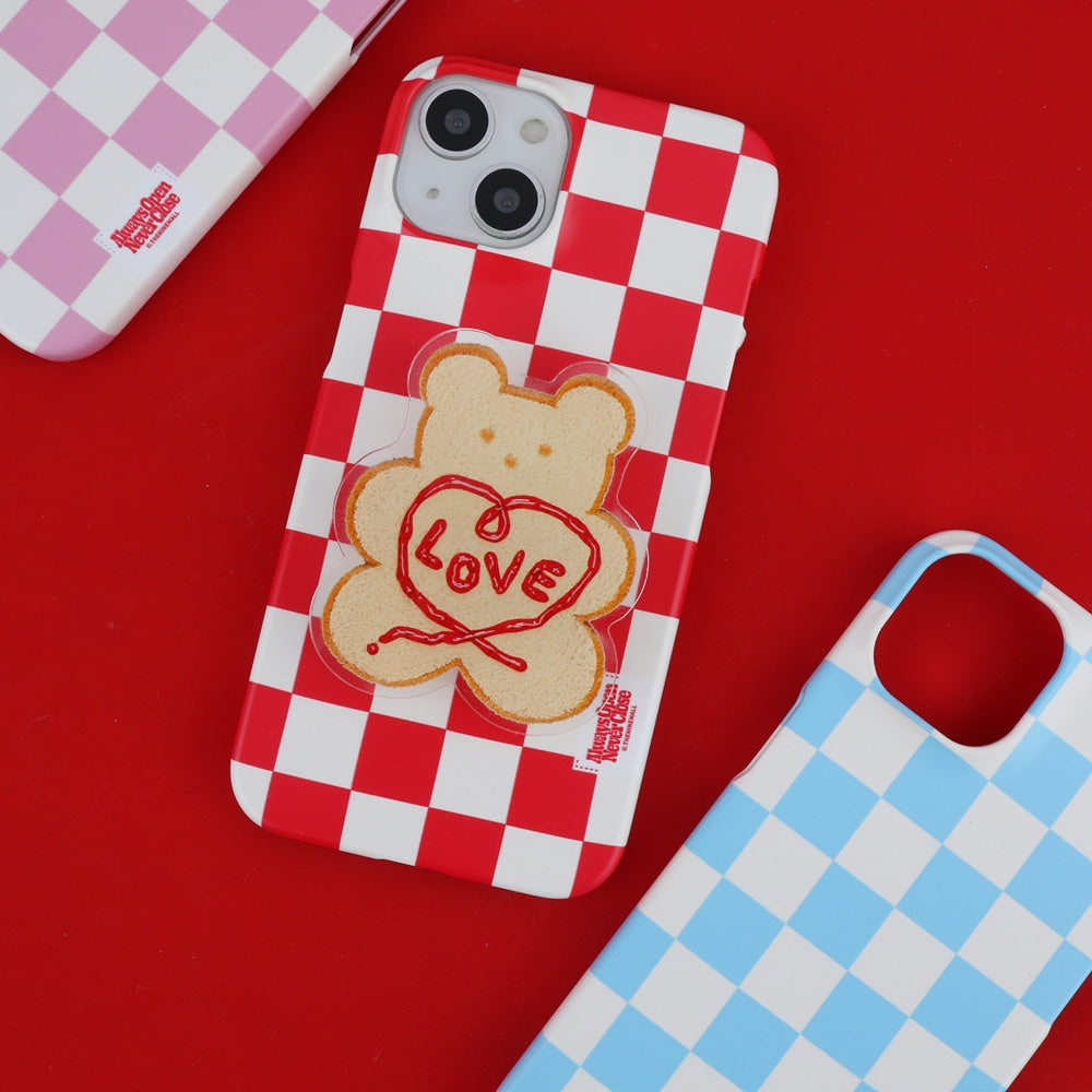 Basic Checkerboard Label Phone Case (Hard 普通硬殼) (9色)