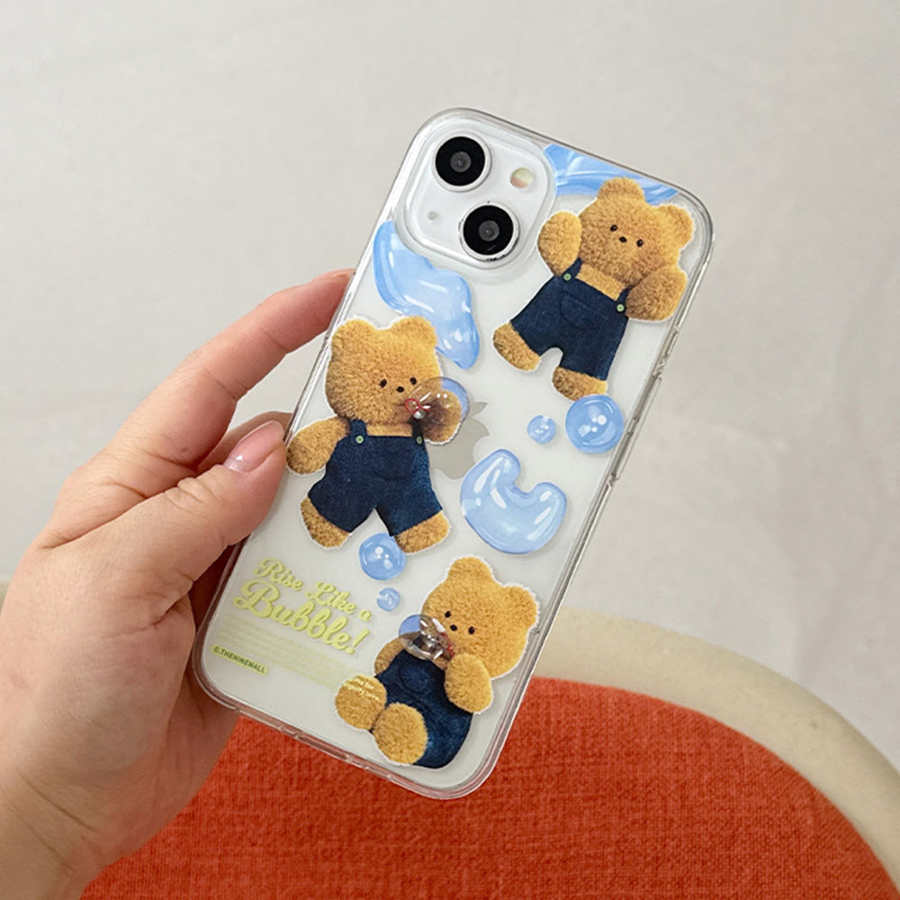 Pattern Bubble Gummy Phone Case (Clear/Tank Clear/Clear Card Storage)