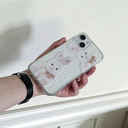 Make Happy Bunny Phone Case (Clear/Tank 透明/透明Tank款) (2色)