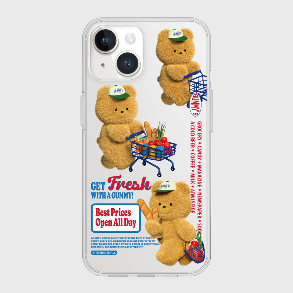 Pattern Gummys Fresh Market Phone Case (Clear/Tank Clear 透明/透明Tank款)