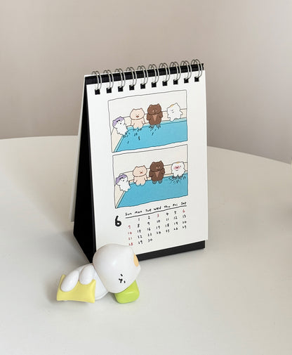 3 Months 2026 ㅋㅋ Cartoon Calendar