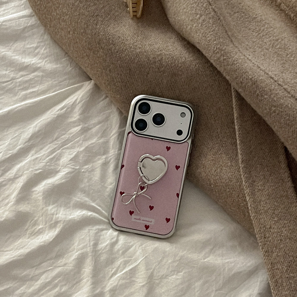 【Set】Sweet Knit Love (Silver Bumper Case)+指環扣