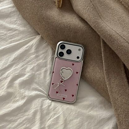 【Set】Sweet Knit Love (Silver Bumper Case)+指環扣