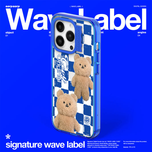 CHECKER BOARD COVY DOLL-BLUE (Wave Label Clear Case)