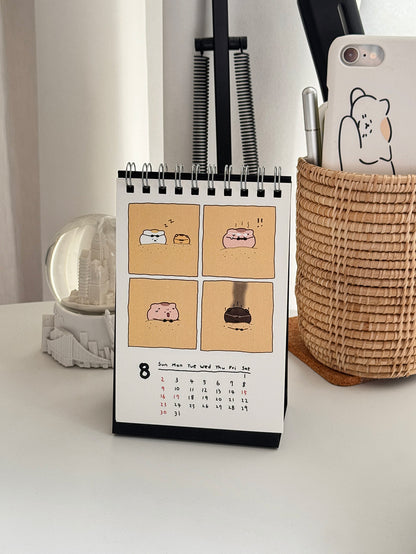 3 Months 2026 ㅋㅋ Cartoon Calendar