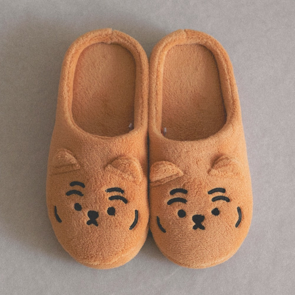 Muzik Tiger Fur Slippers (2色)