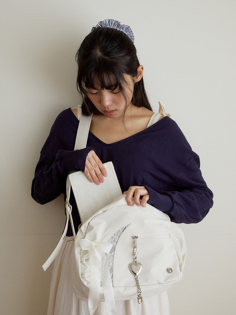 Ovuni Romantique Sneaker Crossbody Bag_Ivory