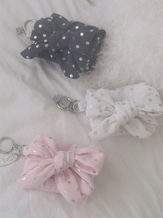 Cozing Ribbon Wallet_dot (3色)