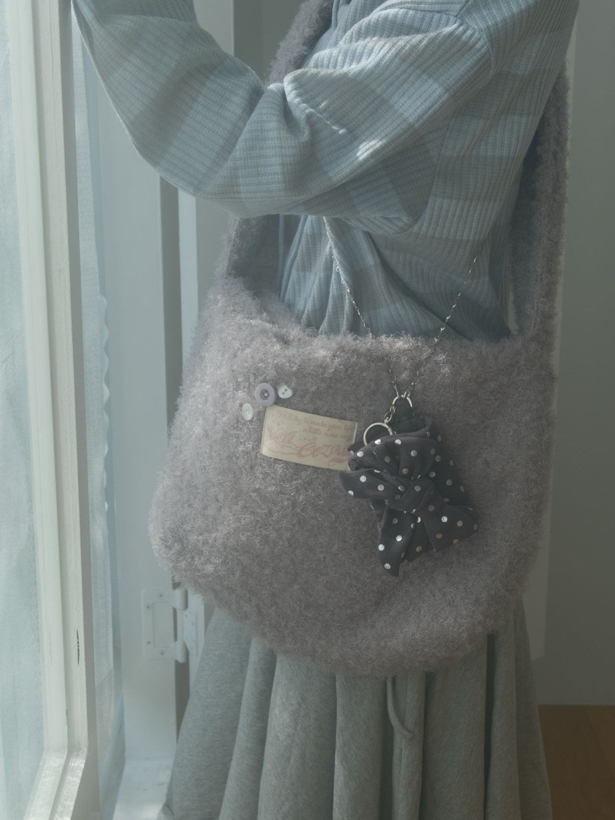 Cozing Ribbon Wallet_dot (3色)