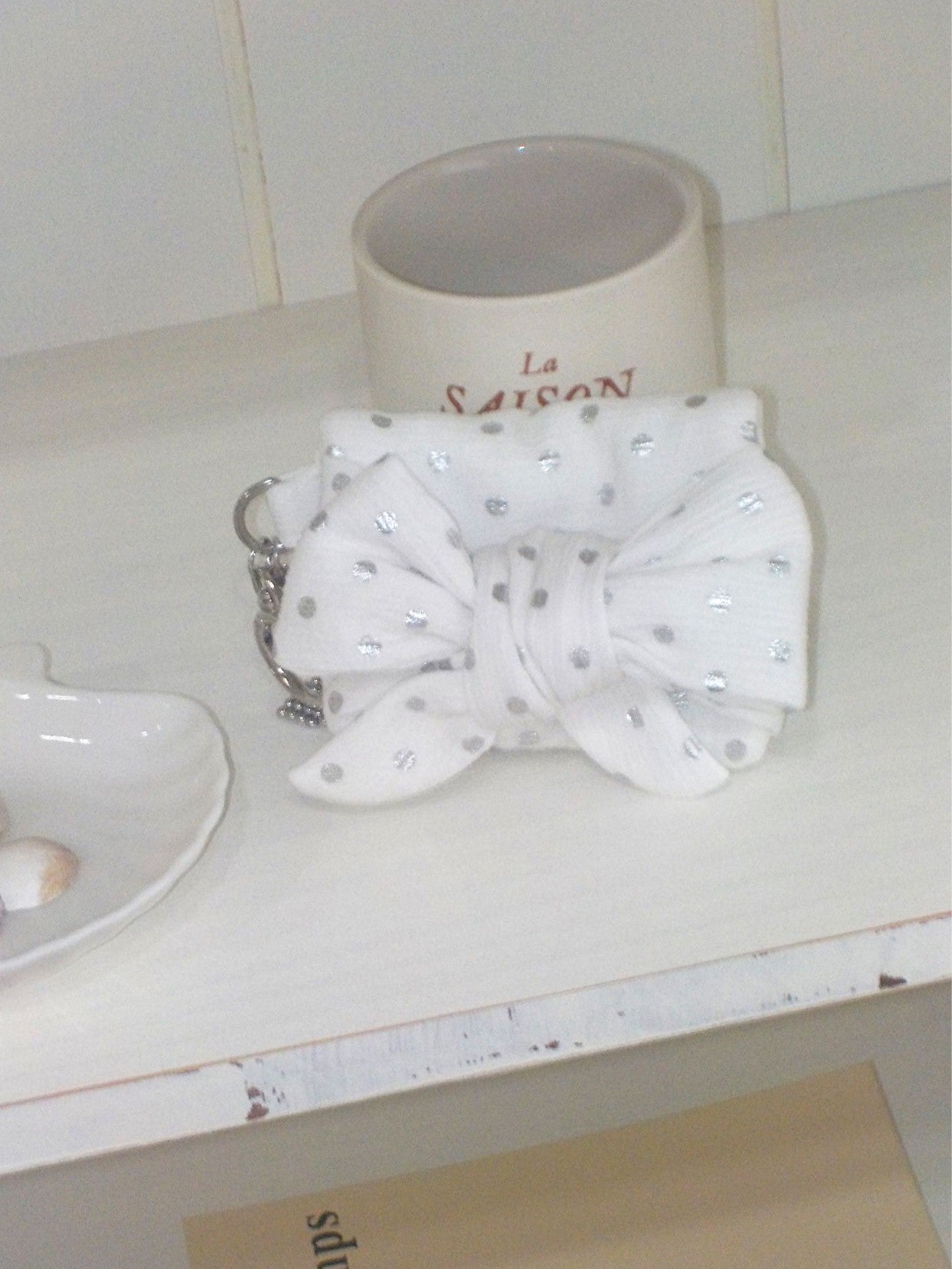 Cozing Ribbon Wallet_dot (3色)