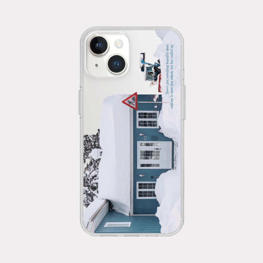 Beautiful Snow Pile Phone Case (Clear/Tank Clear/Clear card storage)