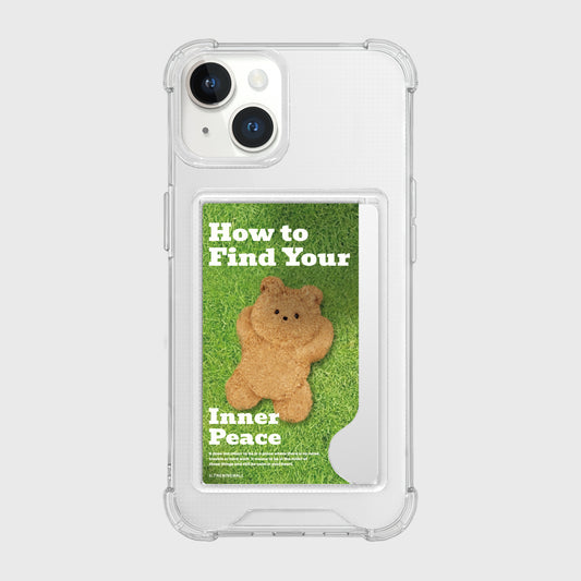 Green Innerpeace Phone Case (Card Pocket)