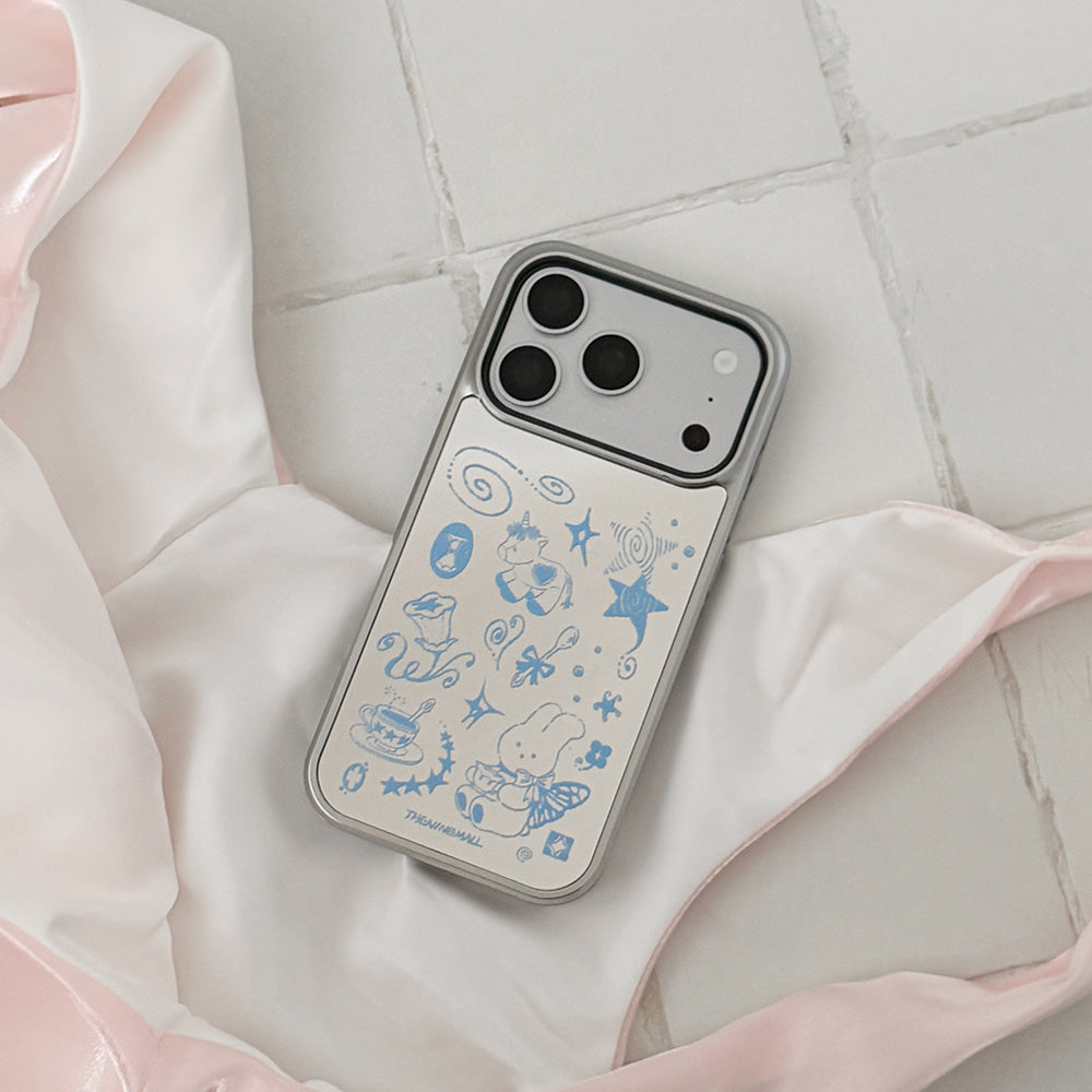 Windys Tea Time Doodle Phone Case (Mirror silver bumper case)