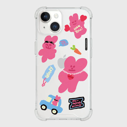 Windy Painting Sticker Phone Case (Clear/Tank Clear 透明/透明Tank款)