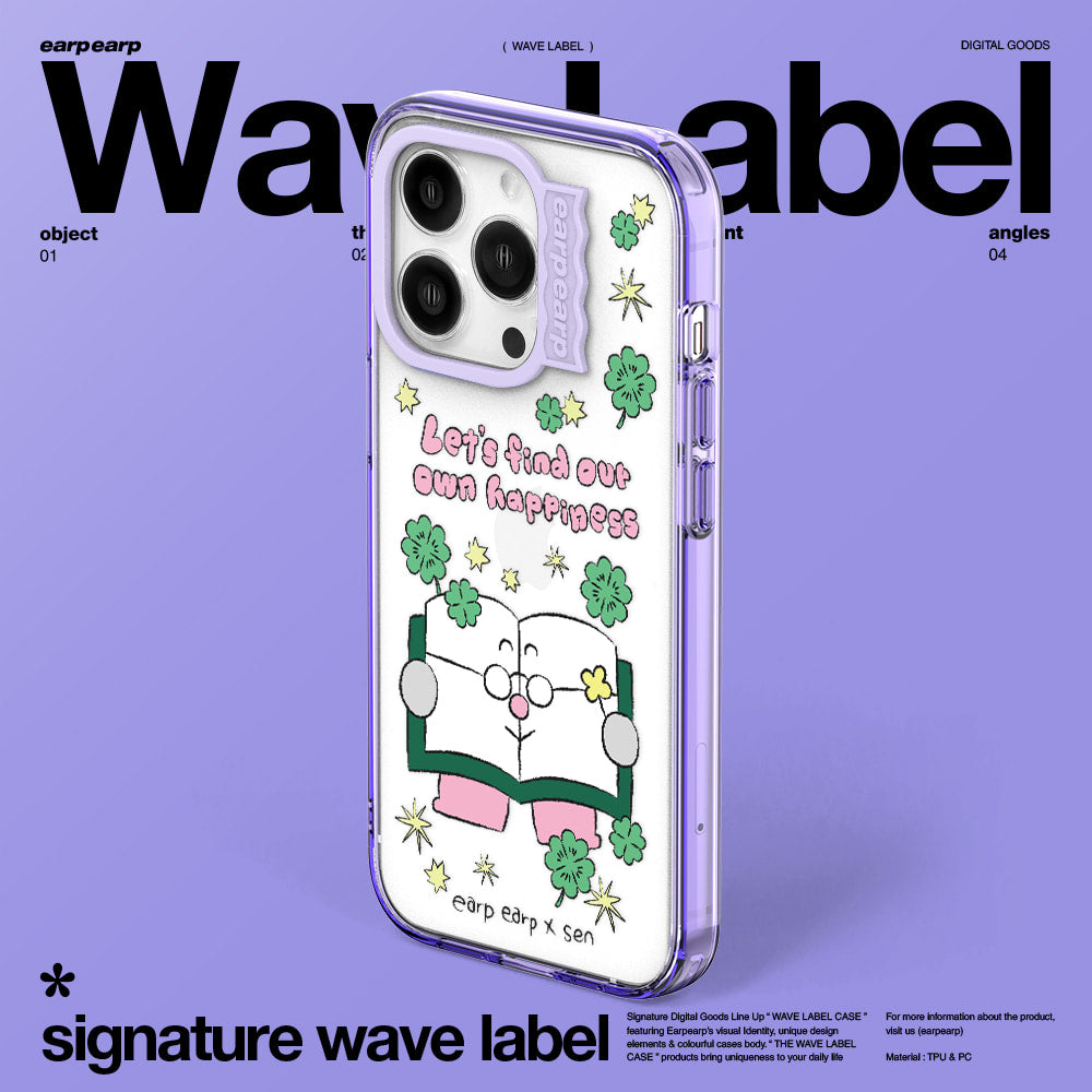 [EARP EARP X SEN] (Wave Label Clear Case) (13款)