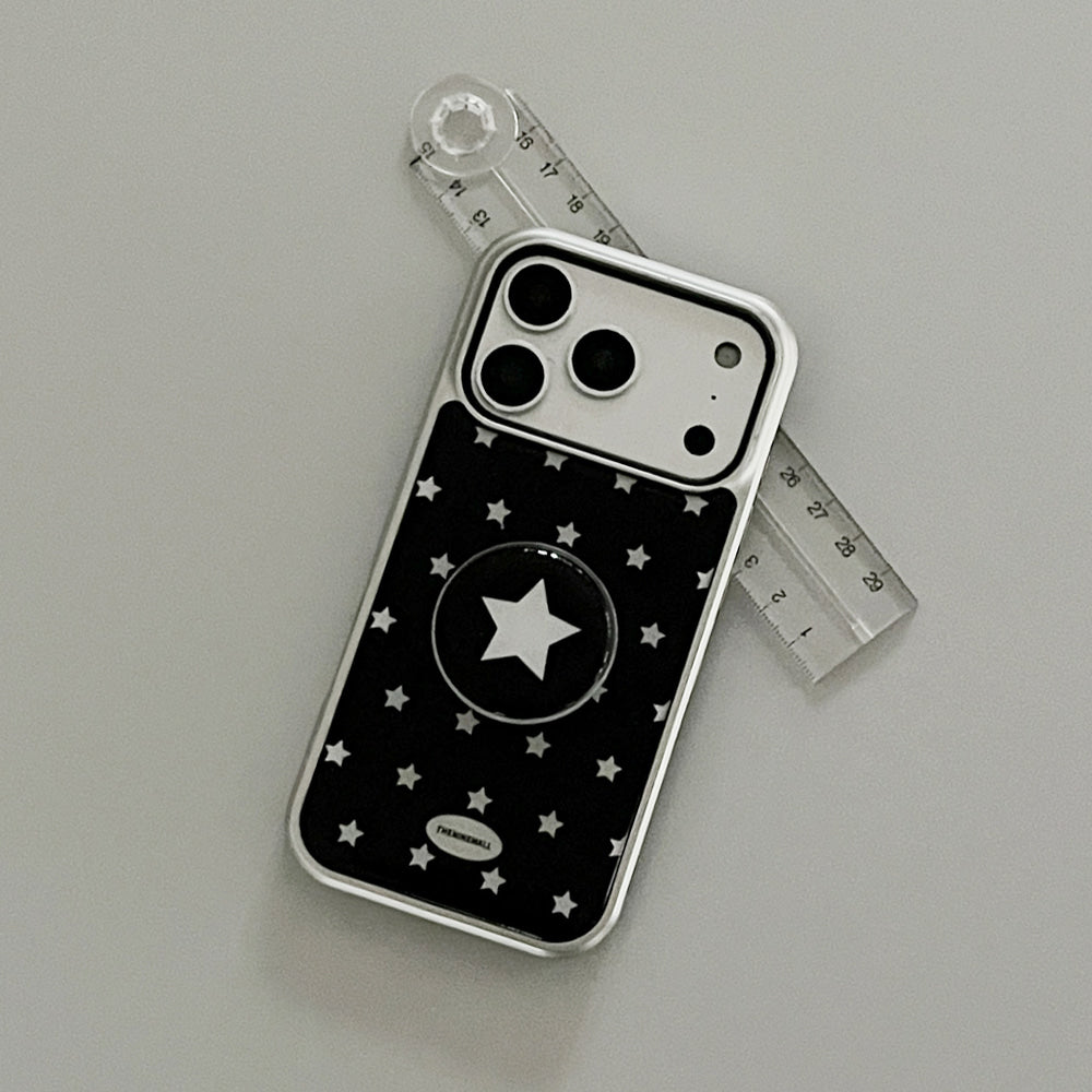 Star Sprinkle Phone Case (Silver bumper)