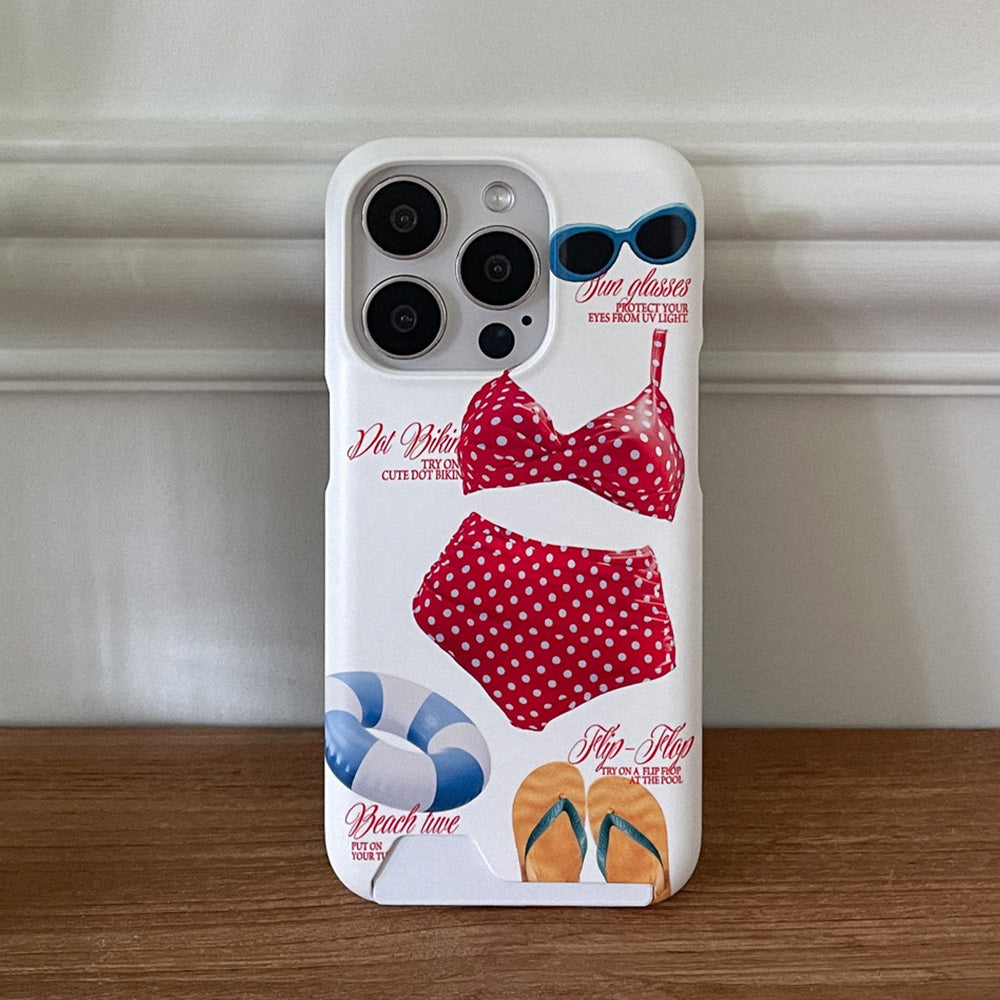 Swimming Pool Object Phone Case (Hard/Card Storage) (2色)