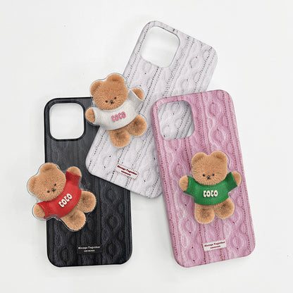 【Set】Momocase Knit Collection (Hard/Clear)+Tok