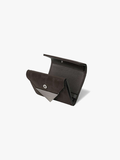 Fennec Triangle Deco Wallet - Leopard Brown