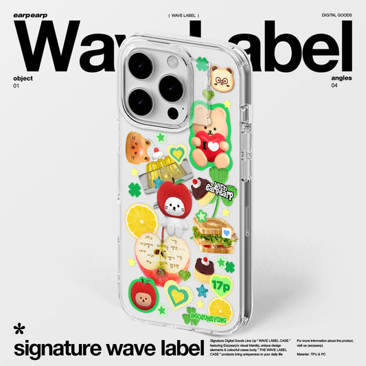APPLE THINKING-CLEAR (Wave Label Clear Case)