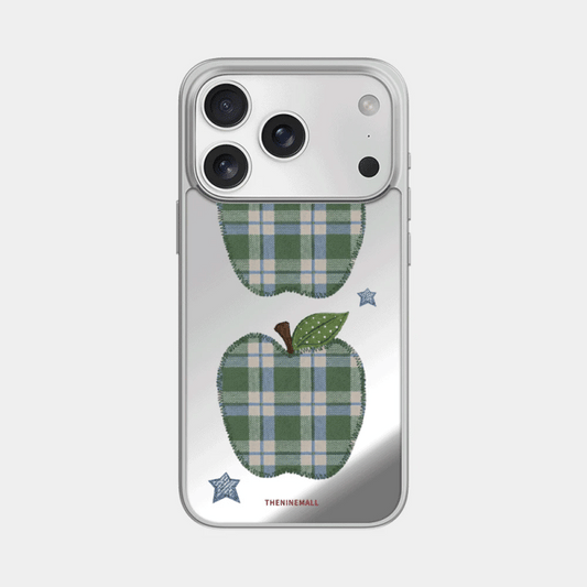 Vintage Gingham Patch Phone Case (Mirror silver bumper case)