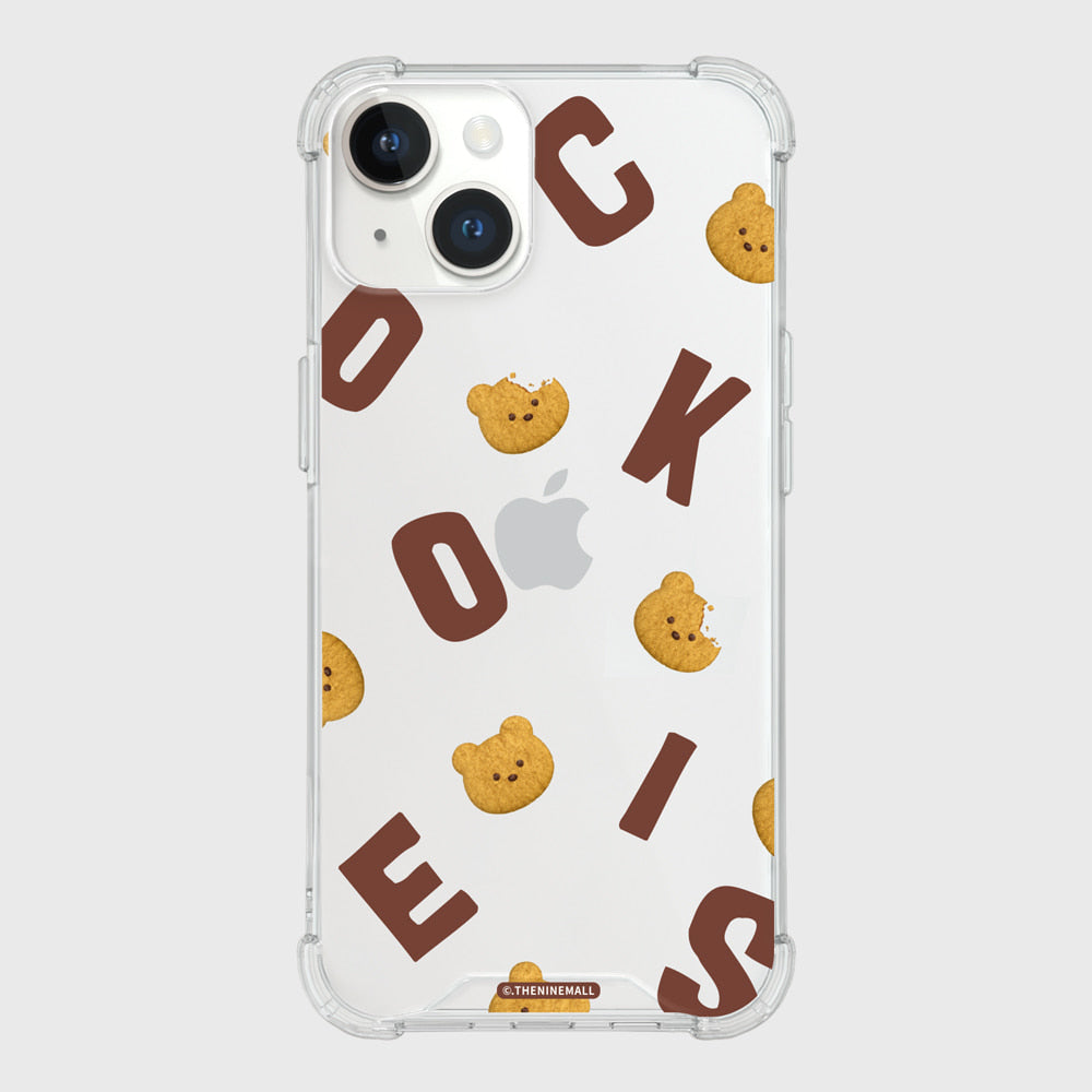 Cookies Alphabet Pattern Phone Case (Clear/Tank Clear 透明/透明Tank款)