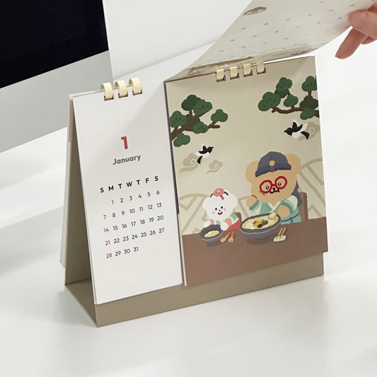 Teteum 2024 Desk Calendar