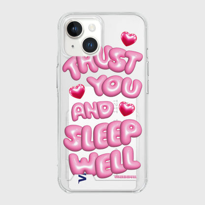 Sleep Well Lettering Phone Case (Clear/Tank Clear/Clear Card Storage)