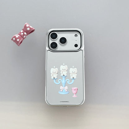 Sweet Candle Gummy Phone Case (Mirror silver bumper case)