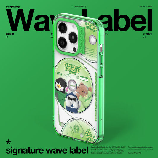 【EARP EARP X PENGSOO】PENGCO CREW CD-GREEN (Wave Label Clear Case)