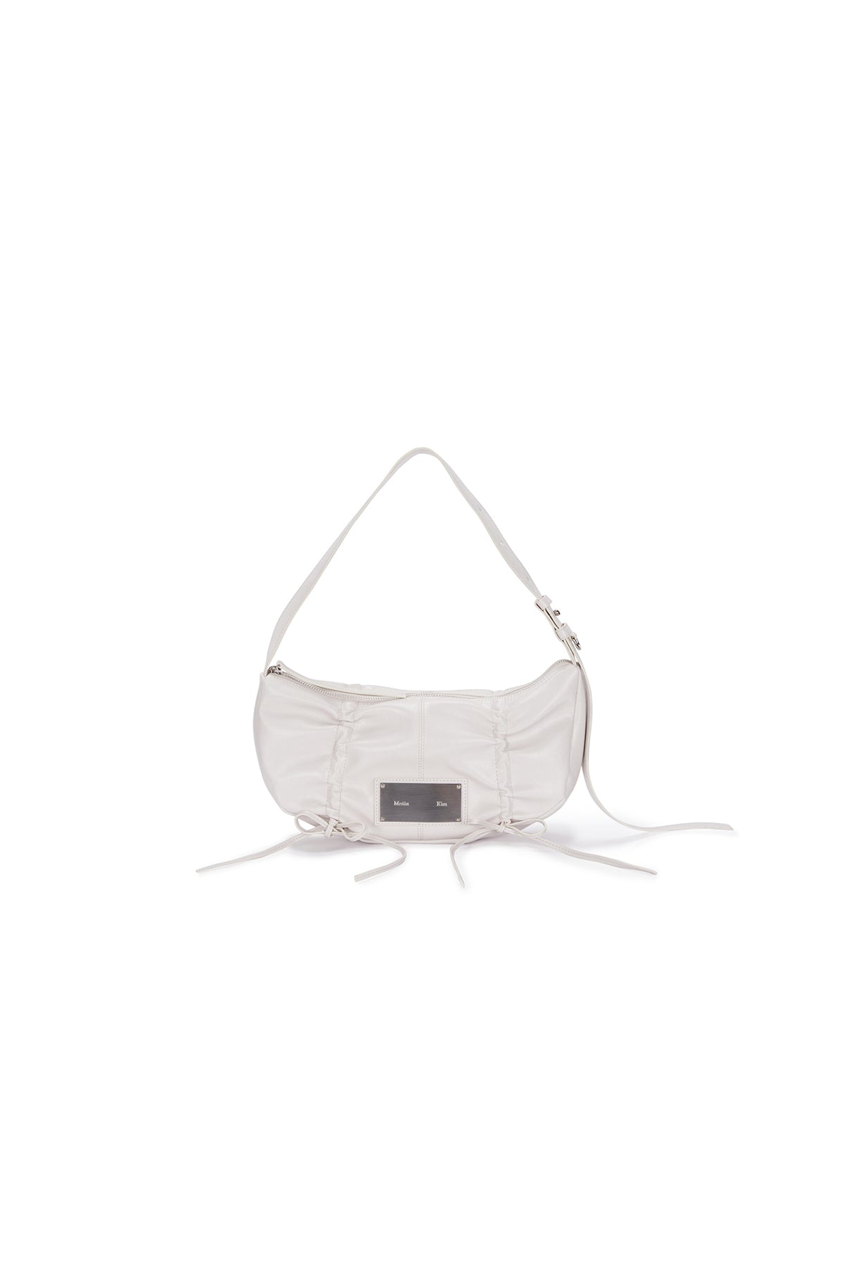 MATIN KIM HALF SHIRRING RIBBON ROUND BAG (6色)