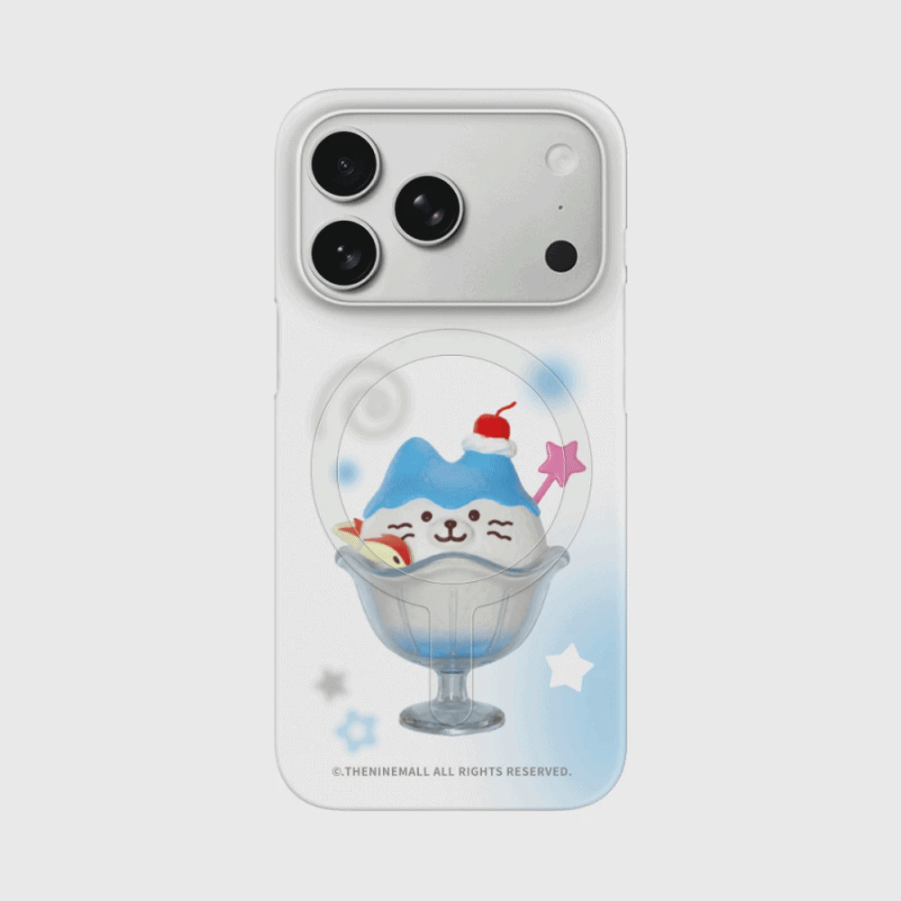 Blue Sundae Hey Cat Phone Case (Hard/Card Storage/Magsafe)
