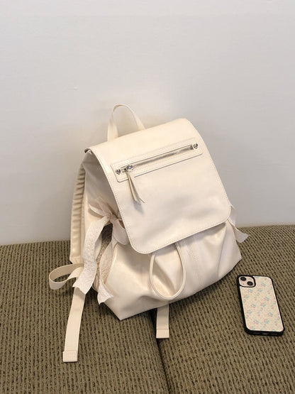 Ovuni Classic Bow Backpack_Cream