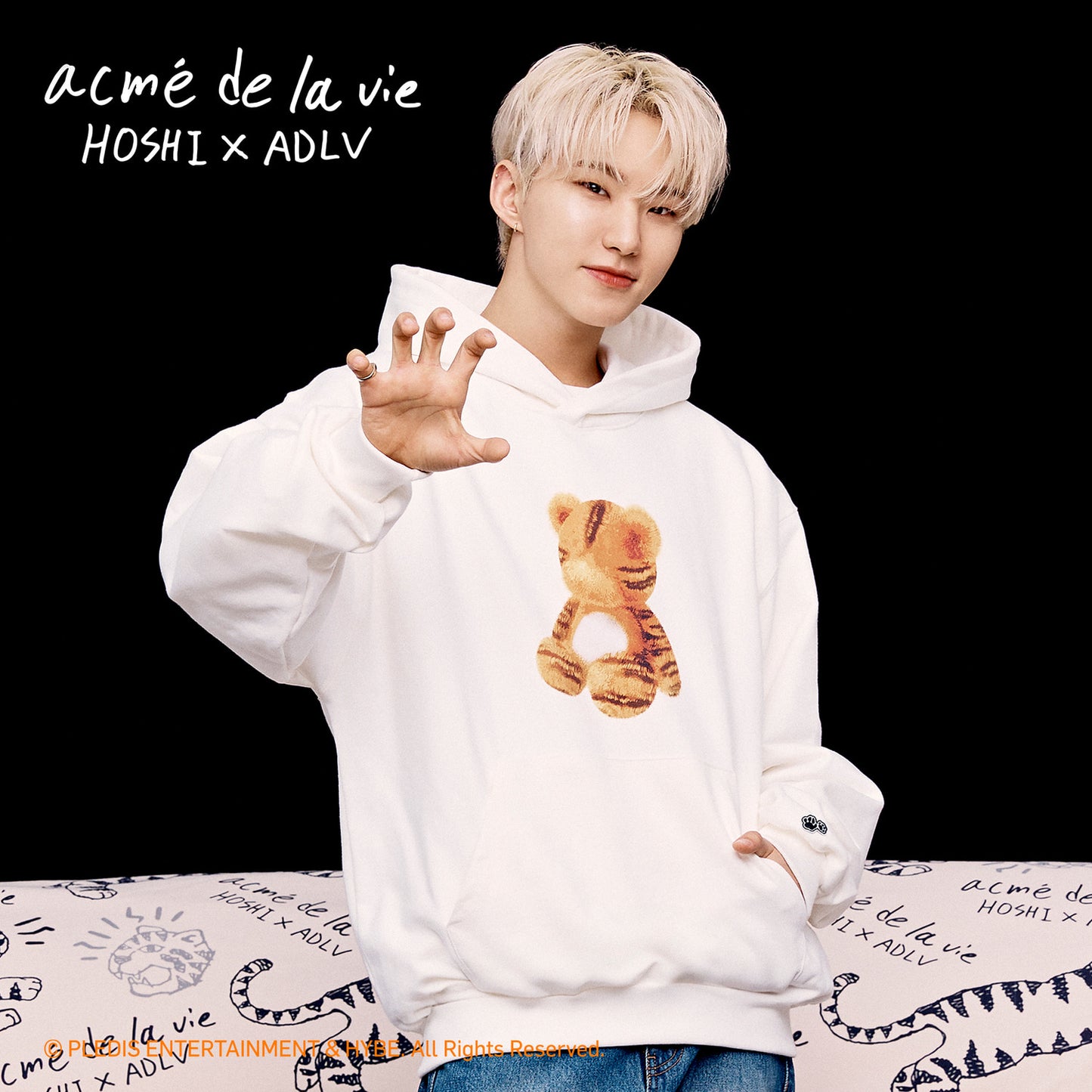 [HOSHI X ADLV] Tiger Figure Hoodie (2色)