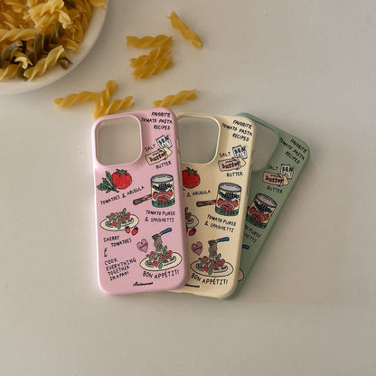 Favorite Tomato Pasta Phone Case (Hard/Card Storage/Magsafe)
