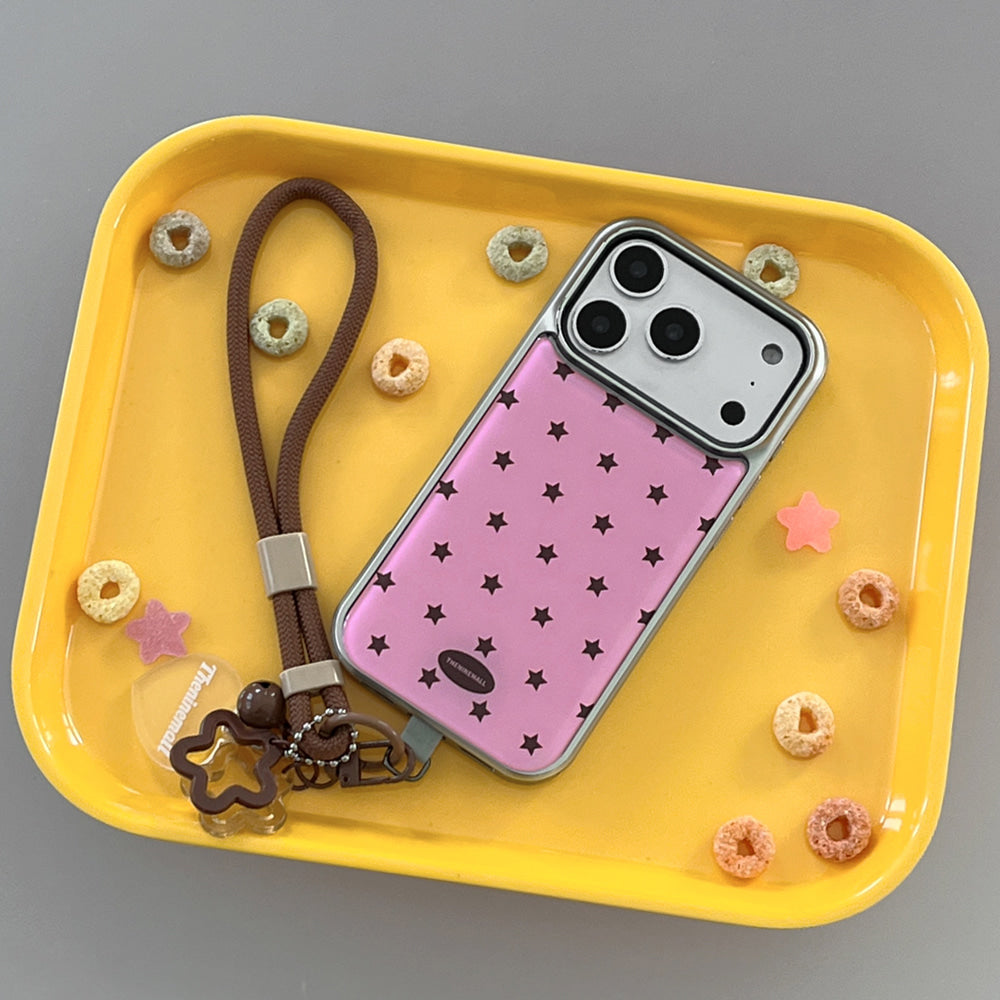 【Set】Star Sprinkle (Silver Bumper Case)+手機繩