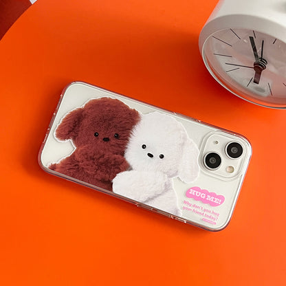 Big Hug Puppy Phone Case (Clear/Tank Clear/Clear Card Storage)