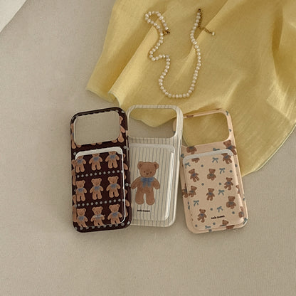 Cocoa Teddy Phone Case (Hard/Card Storage/Magsafe)