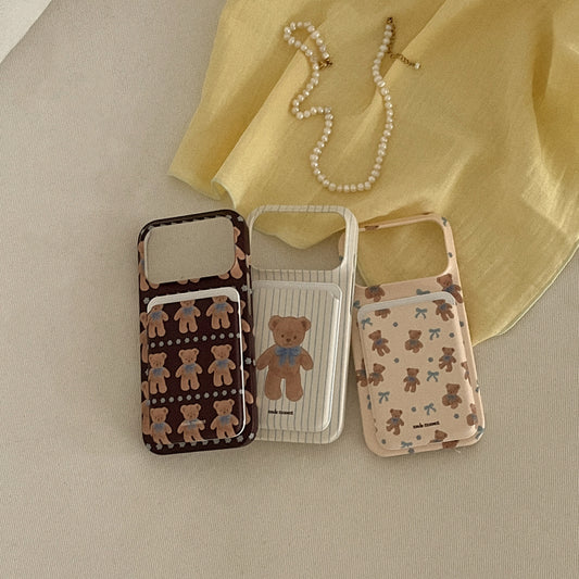 Cocoa Teddy Phone Case (Hard/Card Storage/Magsafe)