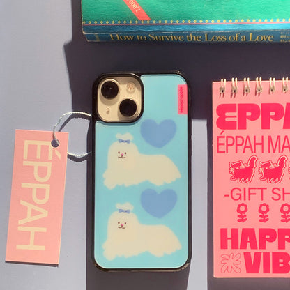 Eppah Skyblue Long Hair Maltese Case (Epoxy bumper/Glass/Magsafe)