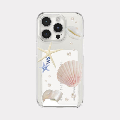 Shells of Beach Phone Case (Clear/Tank Clear/Clear card storage)