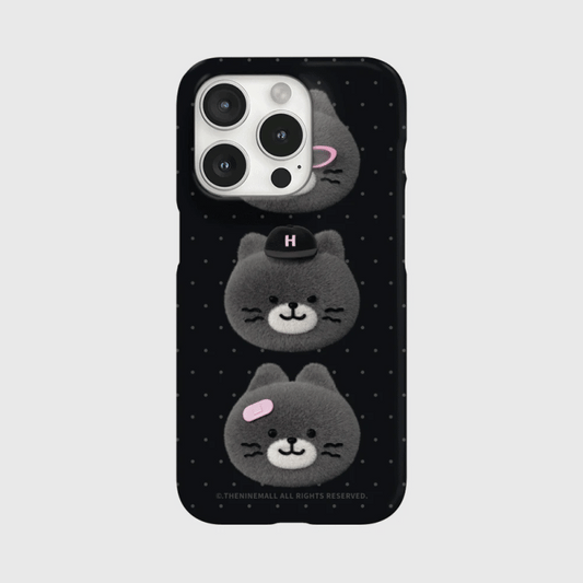 Bad Hey Cat Face Phone Case (Hard/Card Storage/Magsafe)