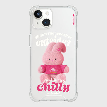 Pink Knit Windy Phone Case (Clear/Tank Clear 透明/透明Tank款)