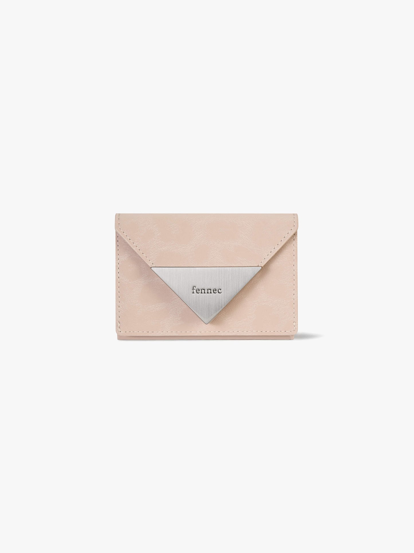 Fennec Triangle Triple Wallet - Leopard Pink