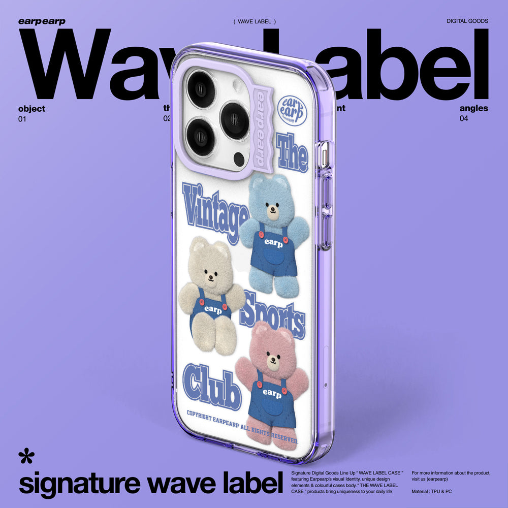 SPORTS CLUB BPC CREW-PURPLE (Wave Label Clear Case)